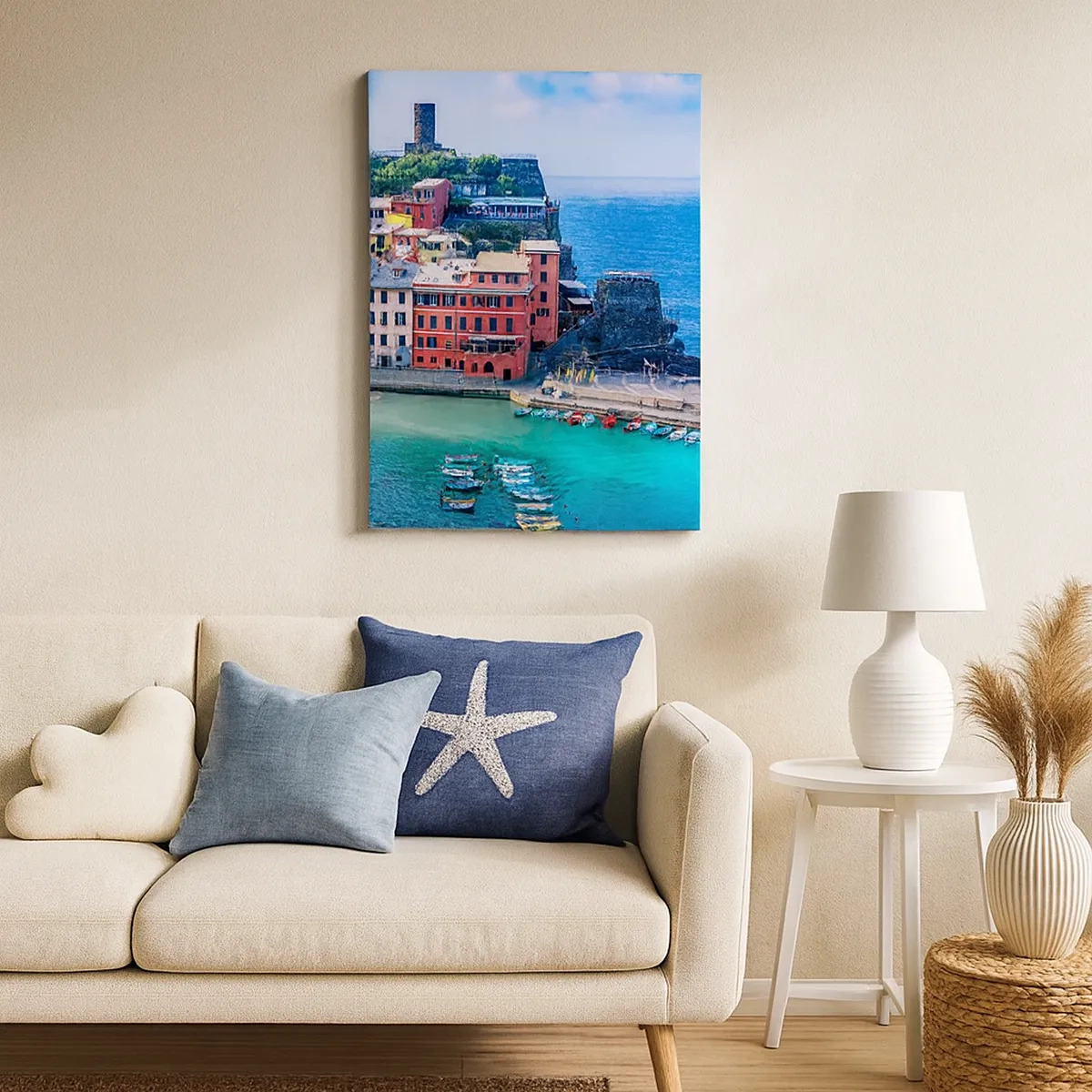 Canvas picture - Magical Mediterranean Town - 50x70 cm