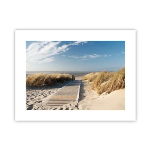 Poster - Behind a Dune, in the Hum of Trees - 40x30 cm