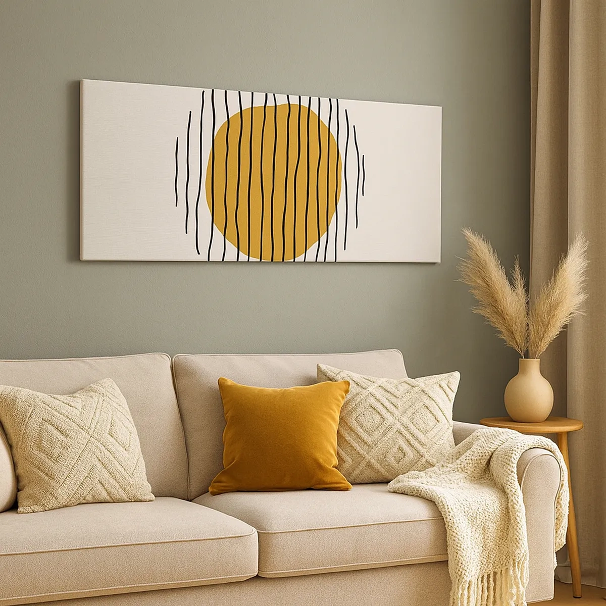 Canvas picture - Abstract Shivering from Heat - 30x30 cm