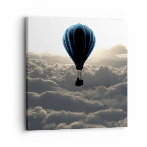 Canvas picture - Wanderer above Clouds - 30x30 cm
