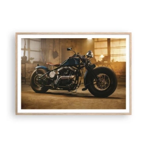 Poster in light oak frame - I Can Do Anything - 100x70 cm