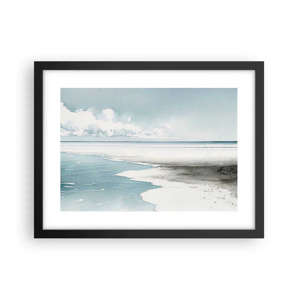 Poster in black frame - Gentle Tide - 40x30 cm