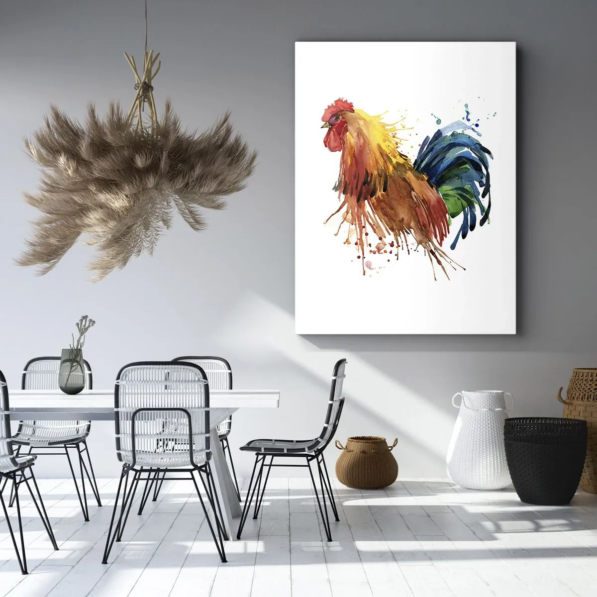 Canvas picture - King Rooster - 55x100 cm