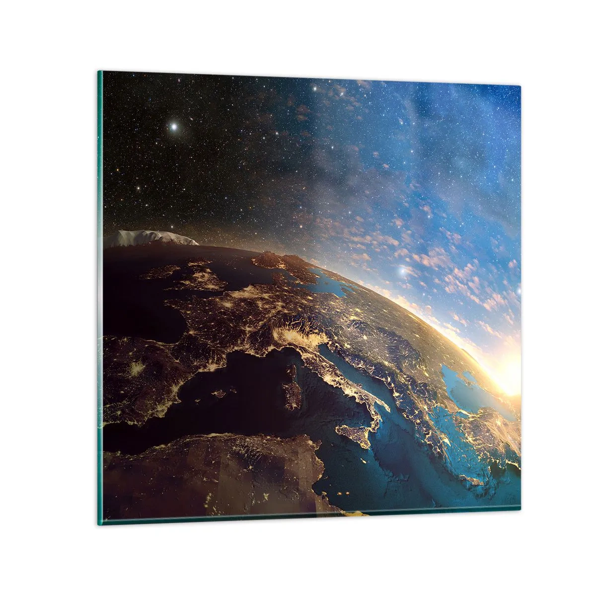 Glass picture - Let's Look at Each Other from a Distance - 30x30 cm