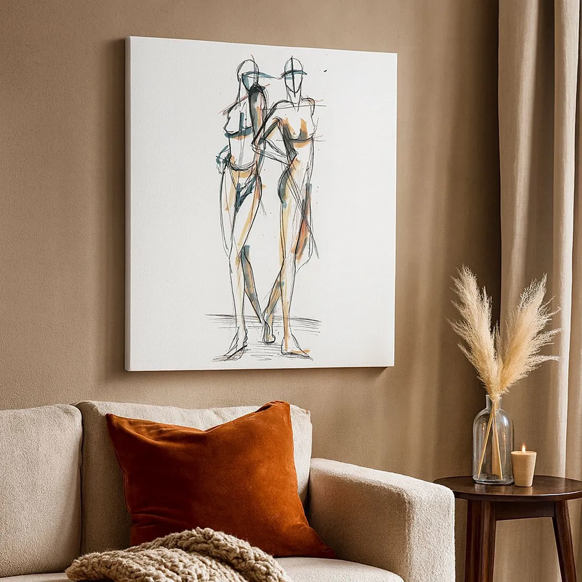 Canvas picture - Study of Grace - 30x30 cm