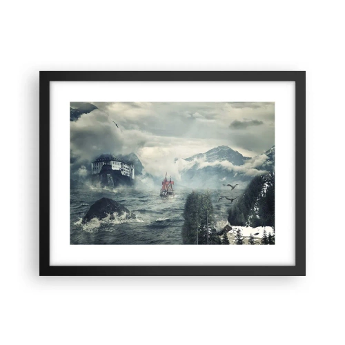 Poster in black frame - On Magical Waters - 40x30 cm