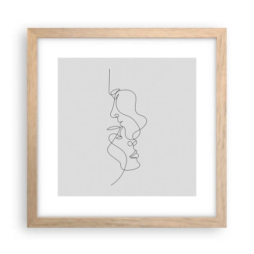 Poster in light oak frame - Ardour of Desires - 30x30 cm