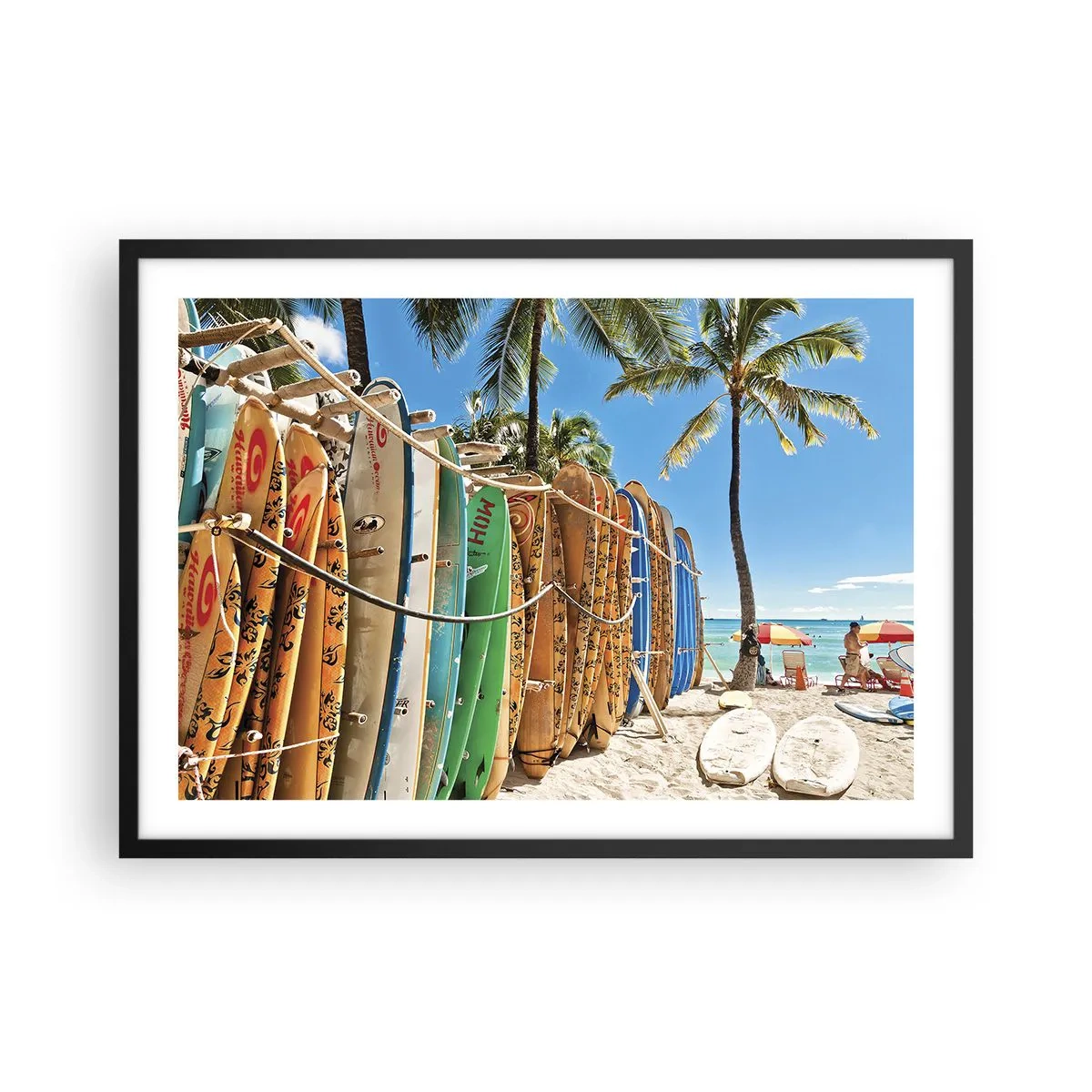 Poster in black frame - Sunny Fun - 70x50 cm