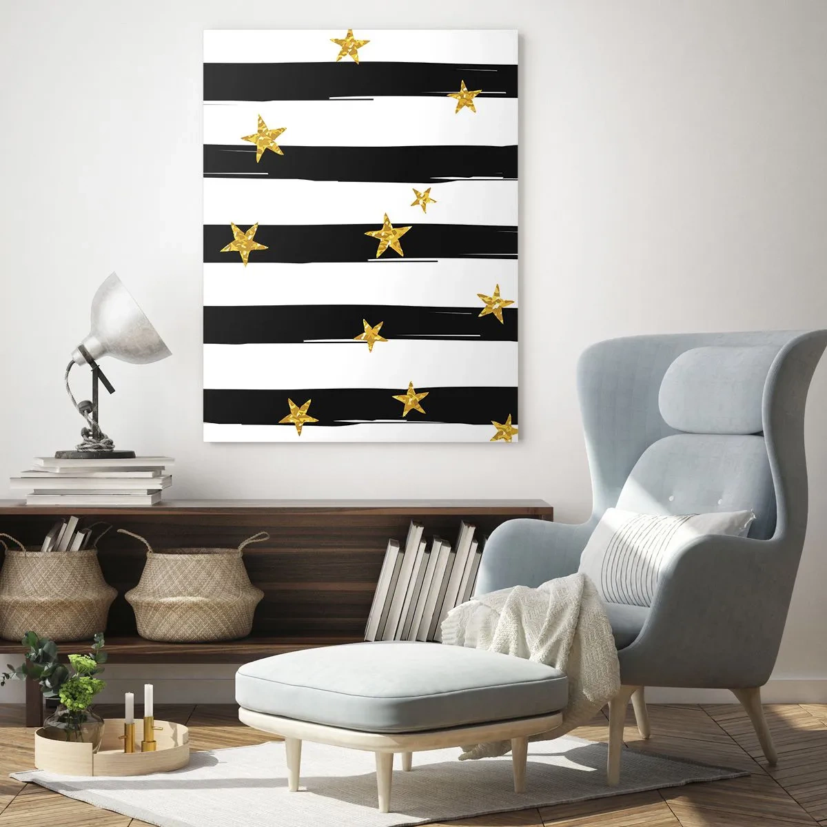 Glass picture - We Have All Been Born Under a Lucky Star - 50x70 cm