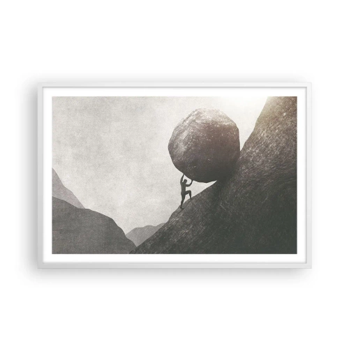 Poster in white frmae - I Believe against Hope - 91x61 cm