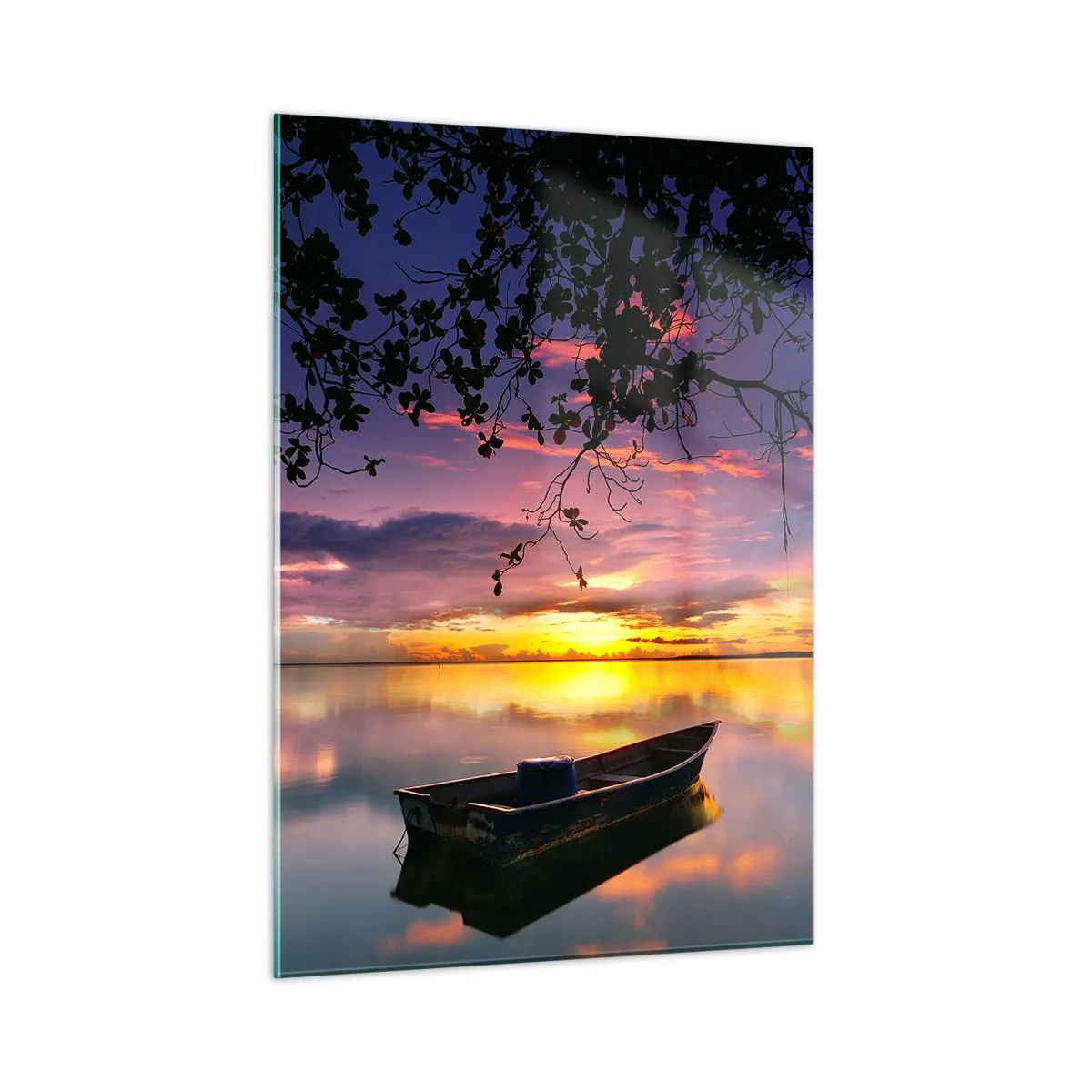 Glass picture - Serenity of the Lake - 50x70 cm