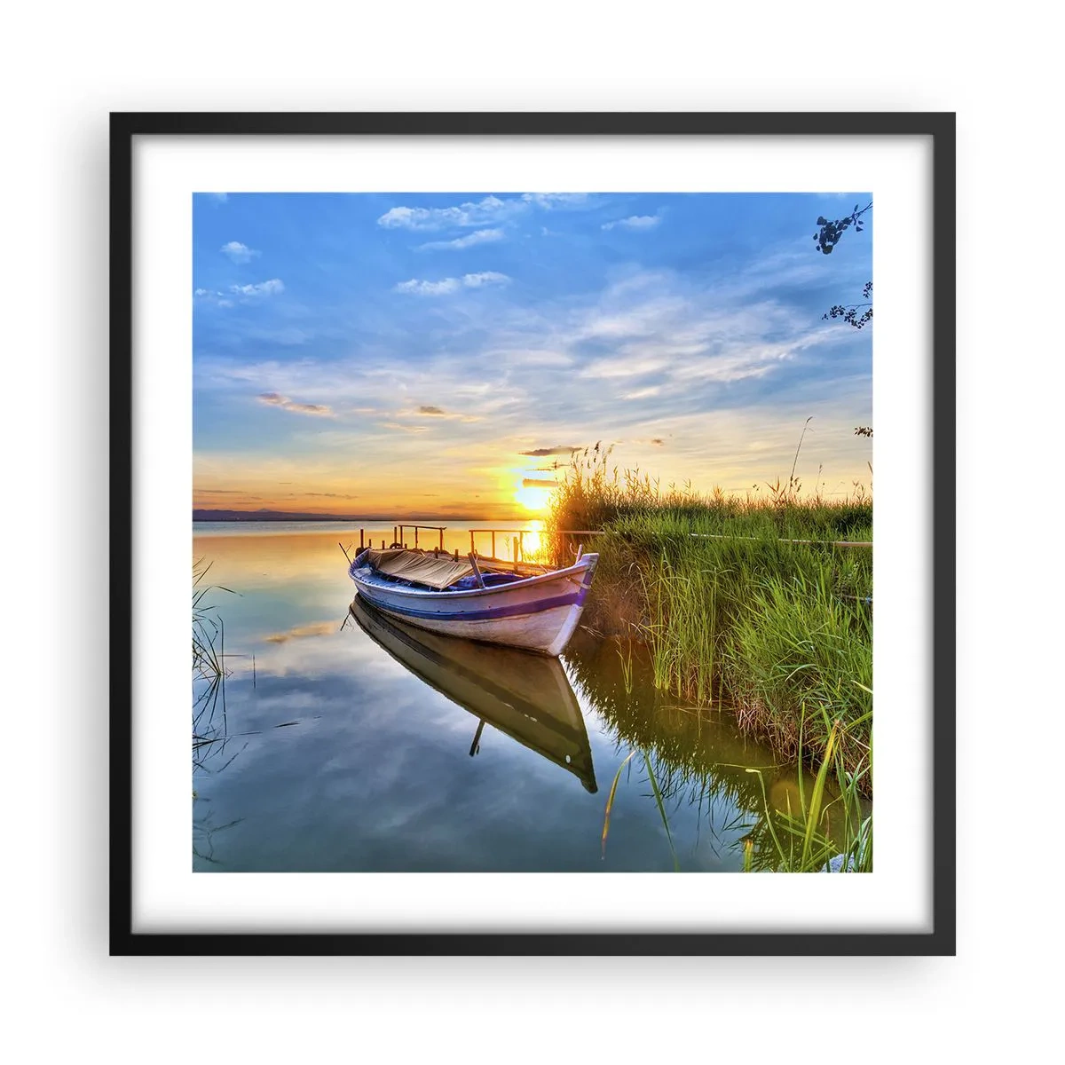 Poster in black frame - Bay of Fulfilled Dreams - 50x50 cm