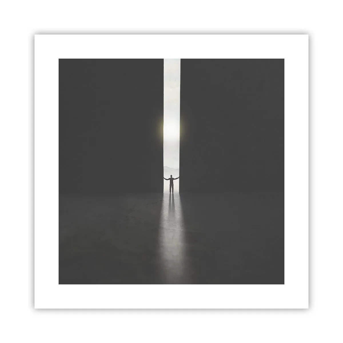 Poster - Step to Bright Future - 40x40 cm