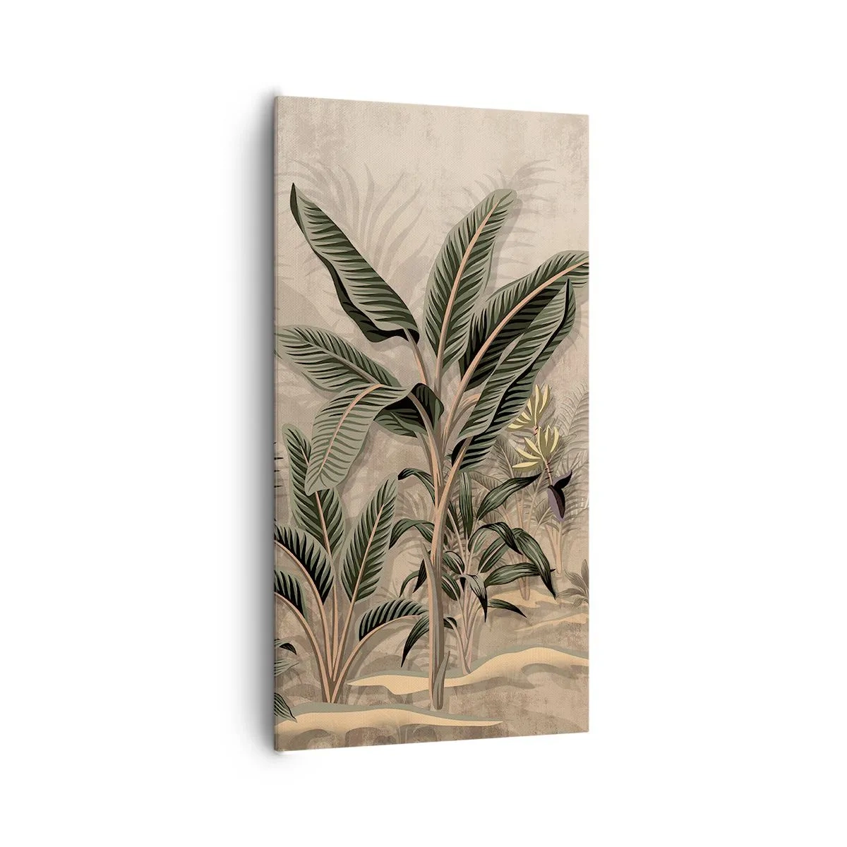 Canvas picture - Engraving in Colonial Style - 65x120 cm