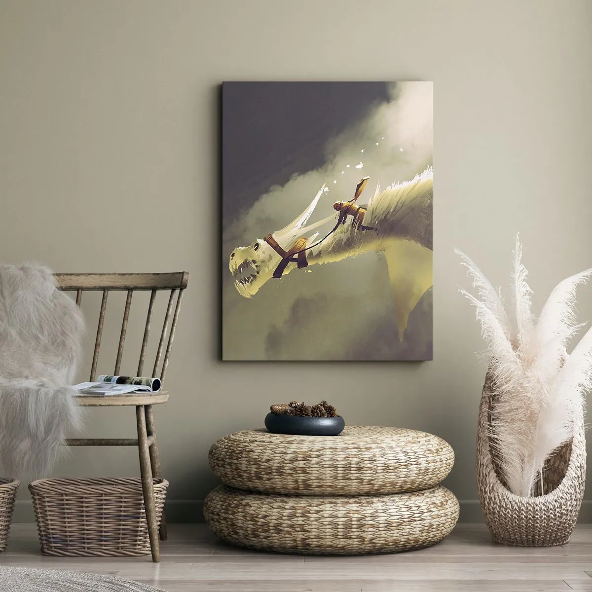 Canvas picture - To the Rescue of the World - 55x100 cm