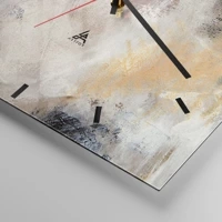 Clock face with lines