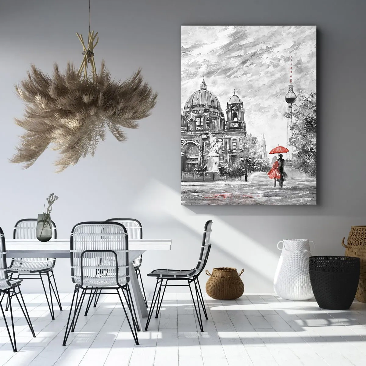 Canvas picture - Berlin Encounter - 55x100 cm