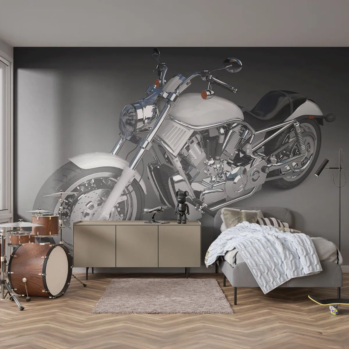 Photo Wallpaper Standard Eco - Makes You Want to Kneel - Automotive, Motorbike, Travels - 200x140 cm