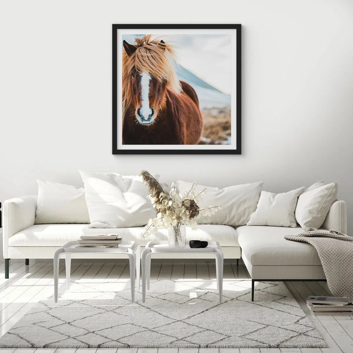 Poster in black frame - Can You Feel the Freedom? - 60x60 cm