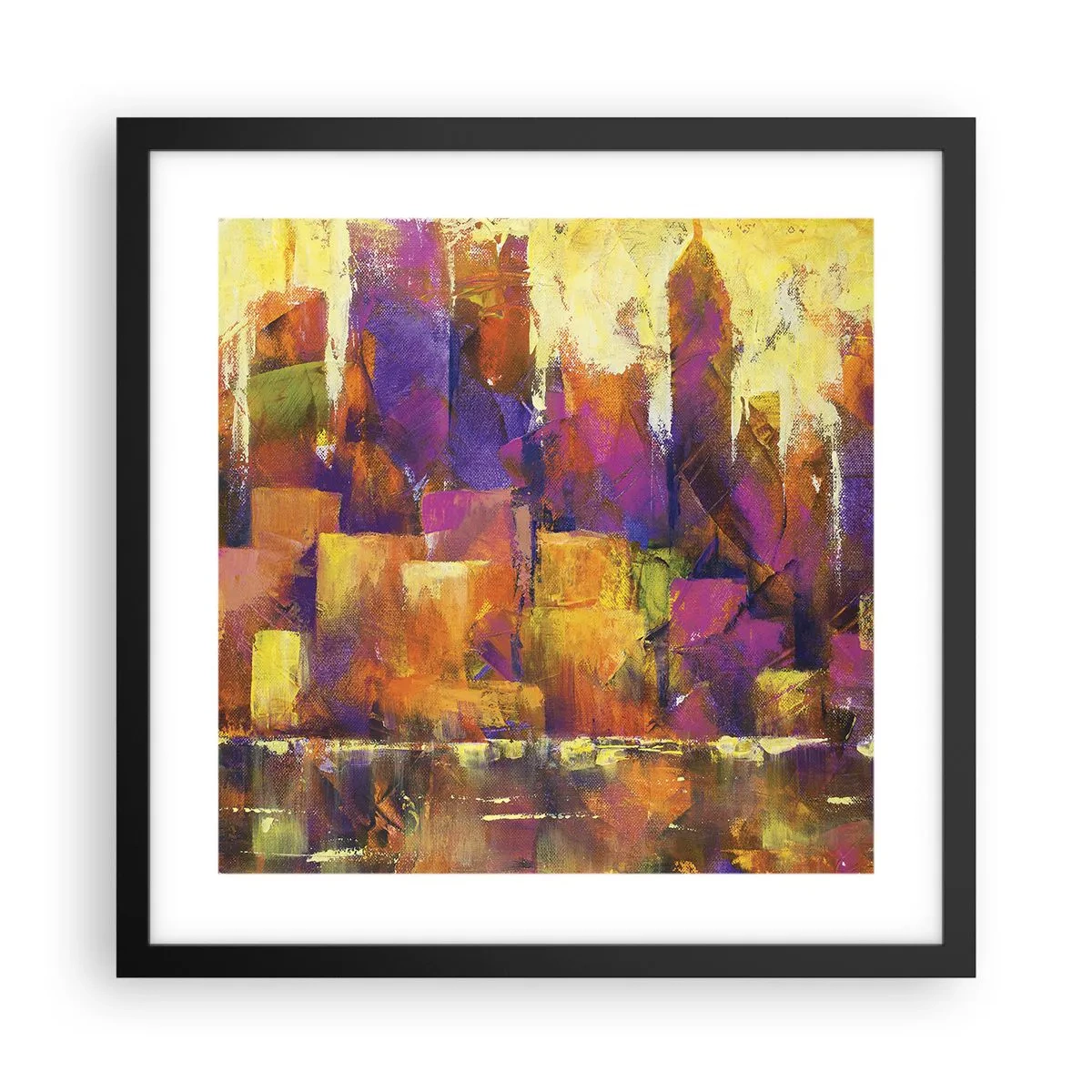 Poster in black frame - Metropolitan Composition - 40x40 cm