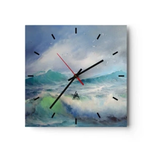 Wall clock - Clock on glass - Gone with the Wind - 40x40 cm