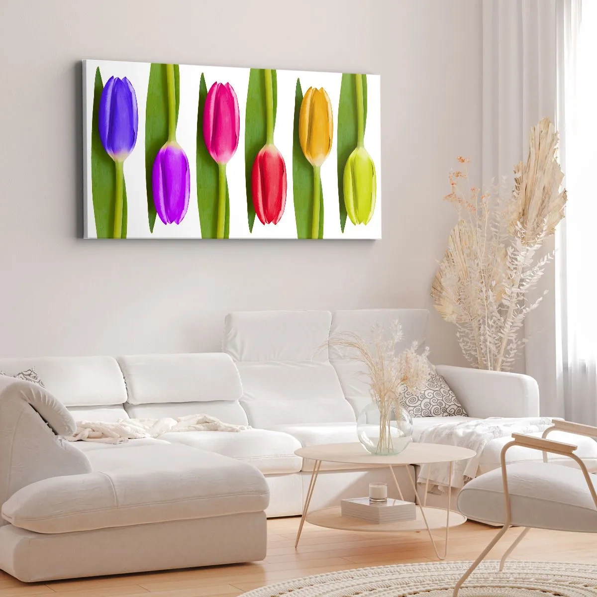 Canvas picture - Rainbow Composition - 140x50 cm
