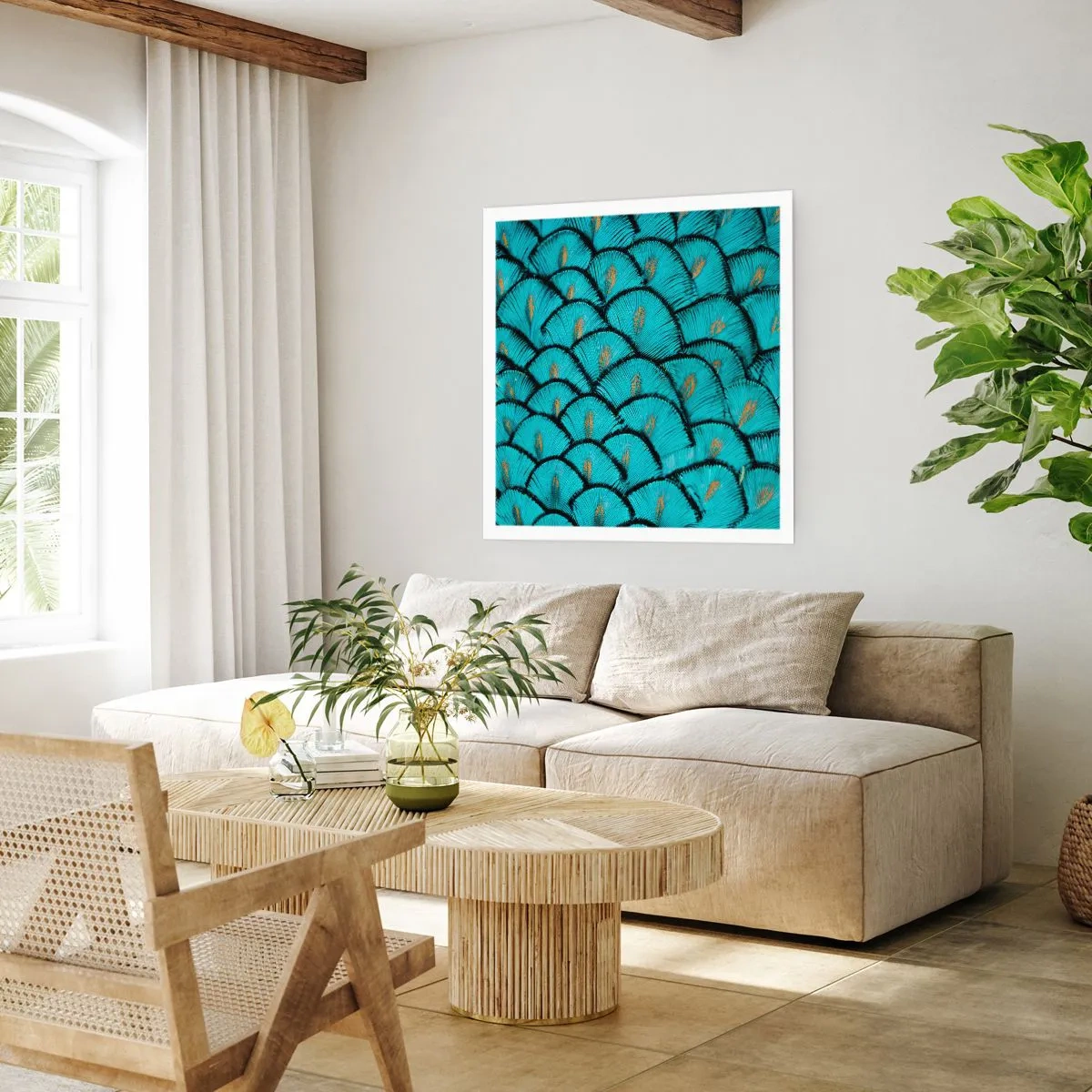 Poster - Great Feather Gala - 40x40 cm