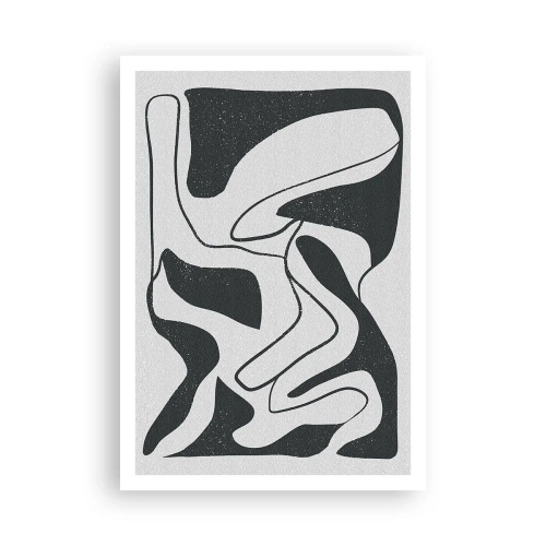 Poster - Abstract Fun in a Maze - 70x100 cm