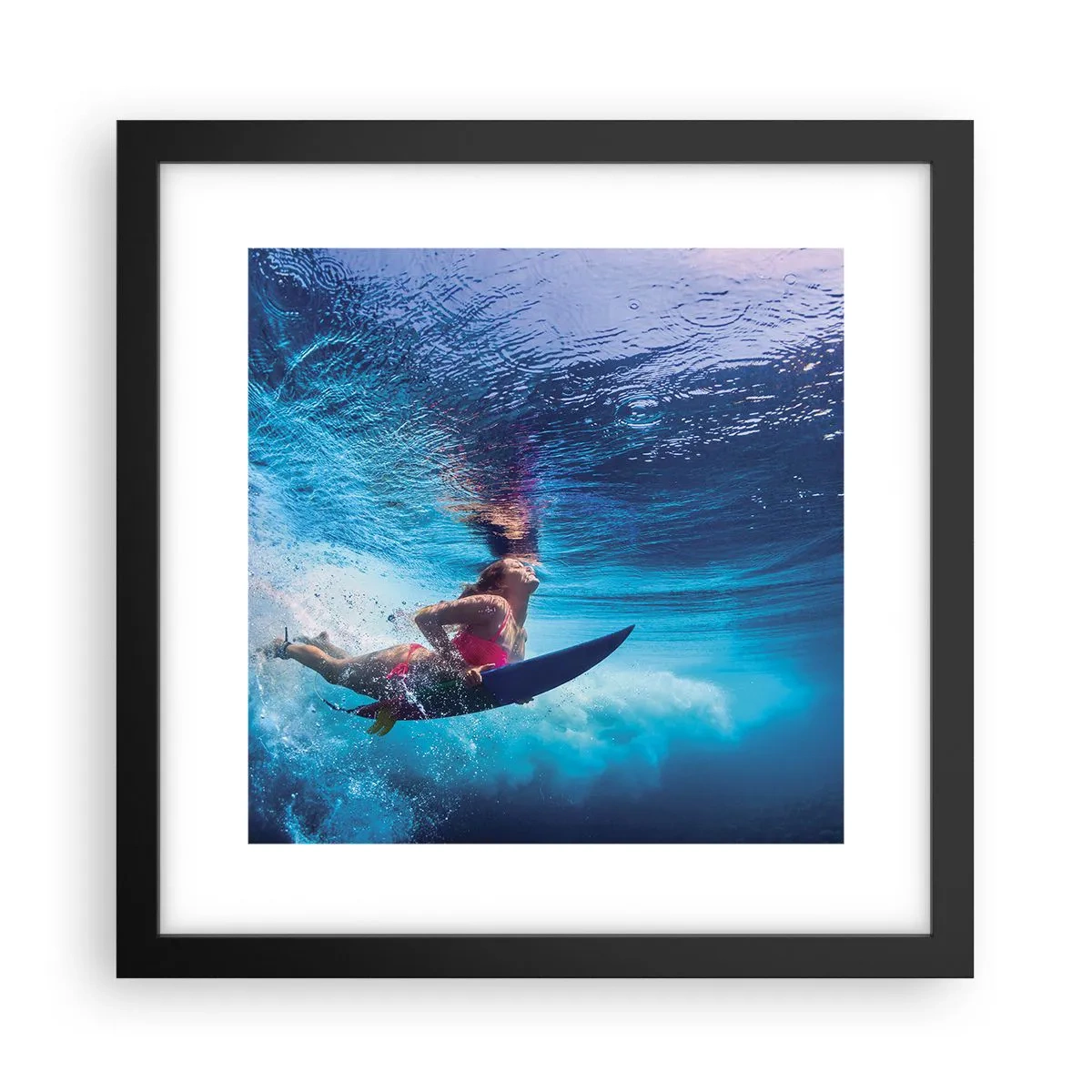 Poster in black frame - Depth of Joy - 30x30 cm