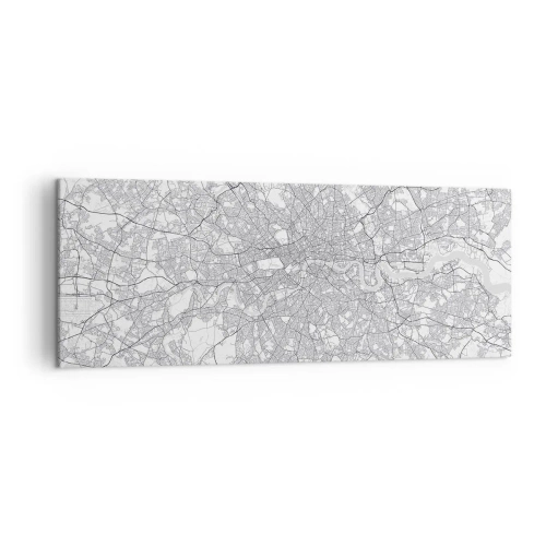 Canvas picture - Map of London Maze - 140x50 cm