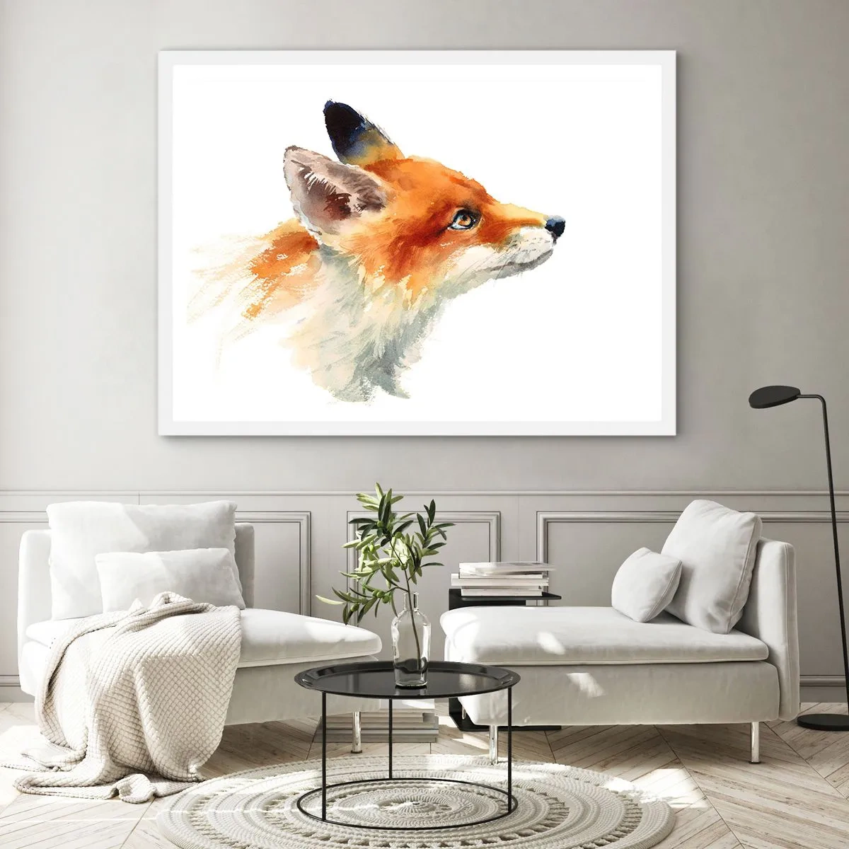 Poster in white frmae - Never Too Careful - 100x70 cm