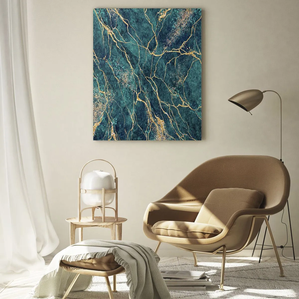 Glass picture - Gold Vein - 70x100 cm