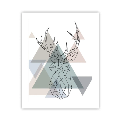 Poster - In a Geometrical Forest - 40x50 cm