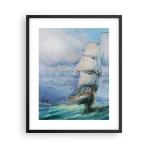 Poster in black frame - Happy Winds - 40x50 cm