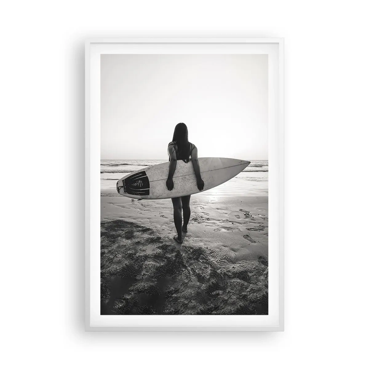 Poster in white frmae - Daughter of Sea Wave - 61x91 cm