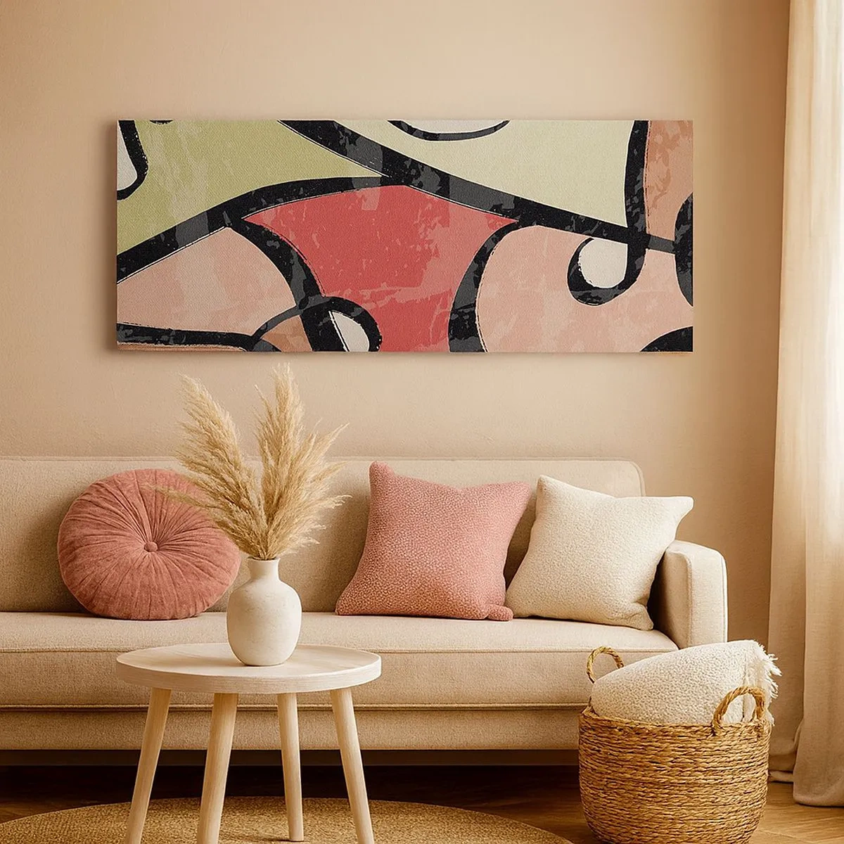 Canvas picture - Pirouettes Among Colours - 100x40 cm