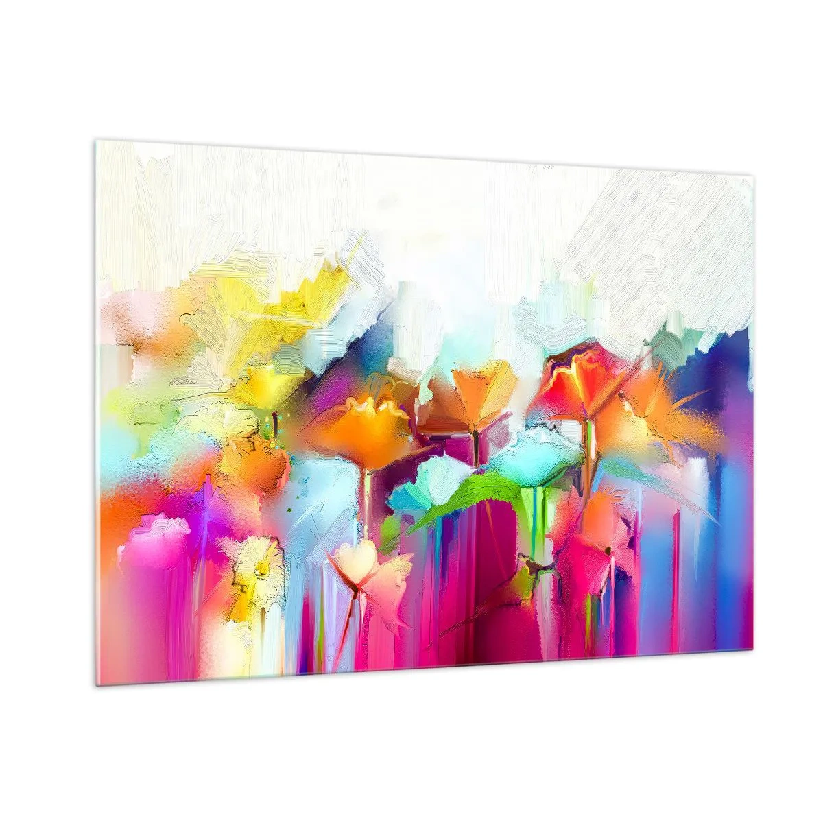 Glass picture - Rainbow Has Bloomed - 100x70 cm