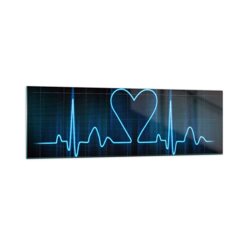 Glass picture - In a Heartbeat - 160x50 cm