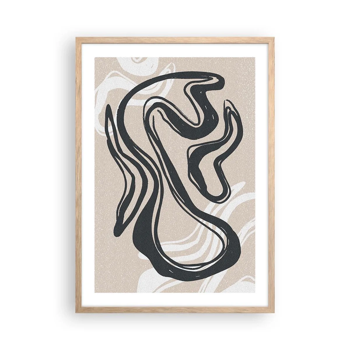 Poster in light oak frame - Multiplied Expression - 50x70 cm