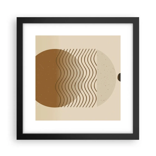 Poster in black frame - About the Origin of Geometrical Figures - 30x30 cm