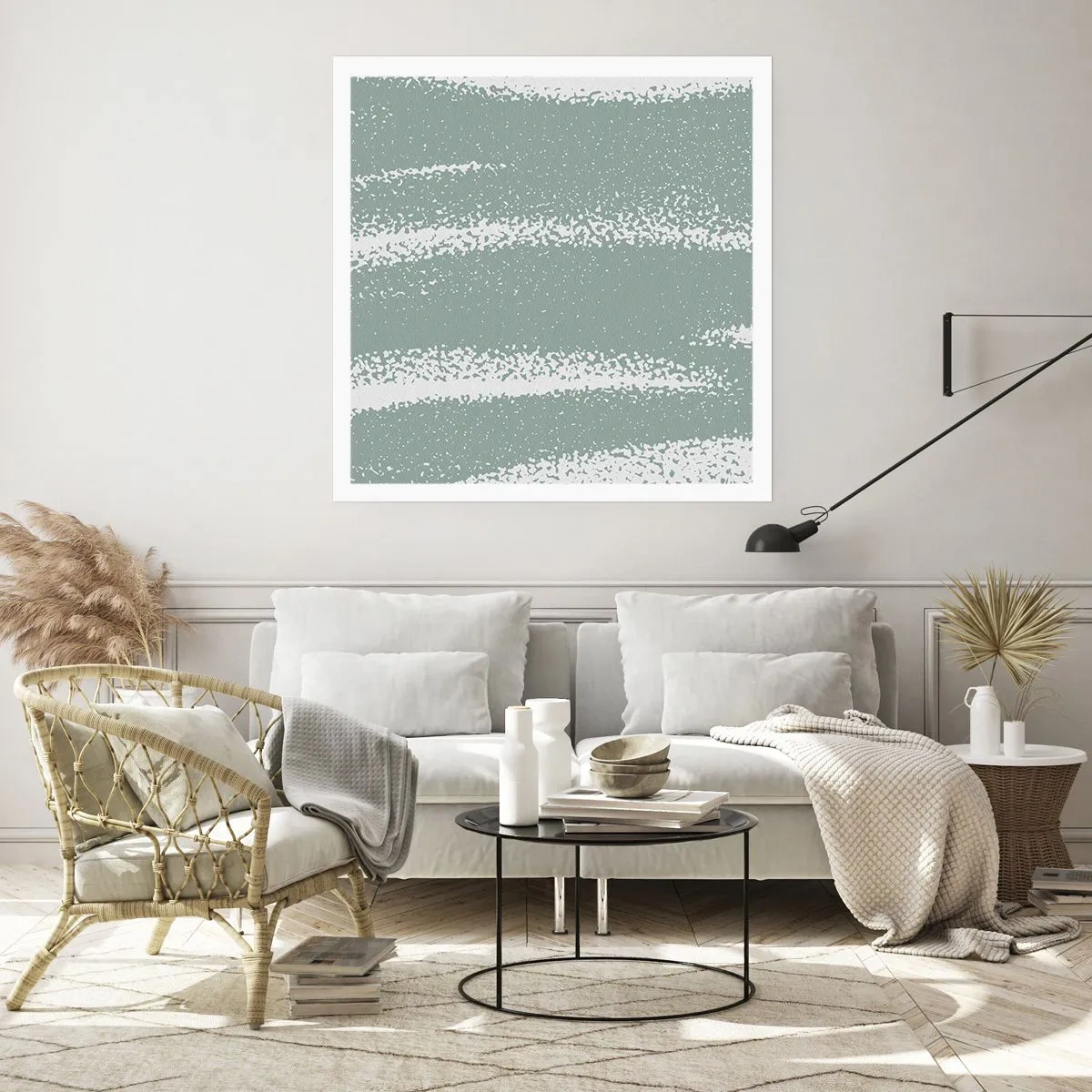 Poster - Abstrcat in Winter Climate - 50x50 cm