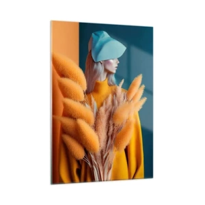 Glass picture - Fluffy Portrait - 50x70 cm