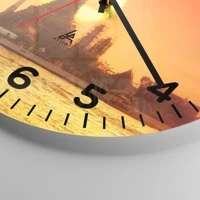 Clock face with numbers