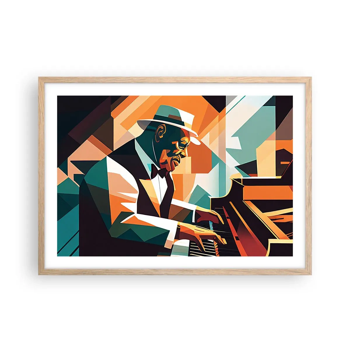 Poster in light oak frame - All that Jazz - 70x50 cm