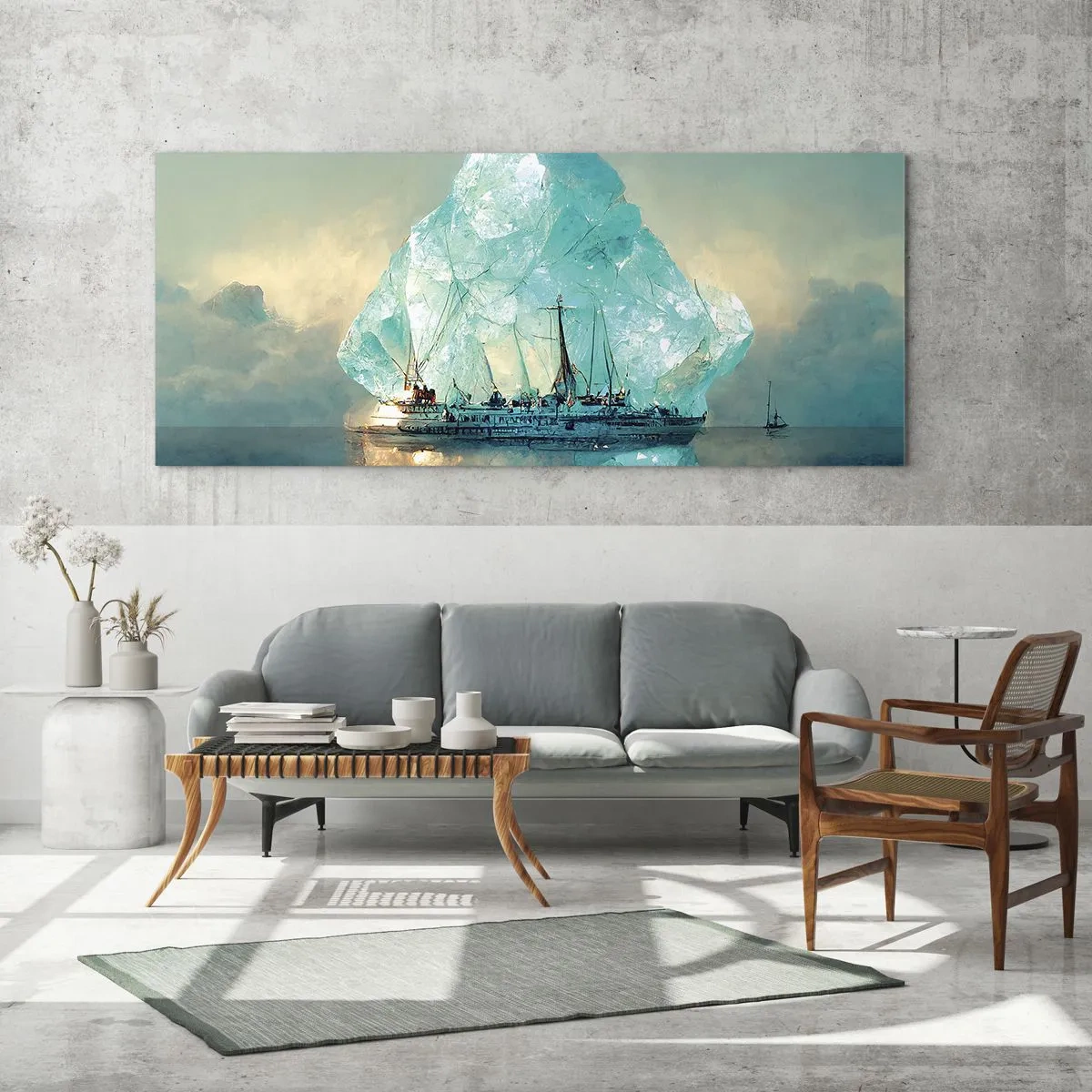 Glass picture - Arctic Diamond - 100x40 cm