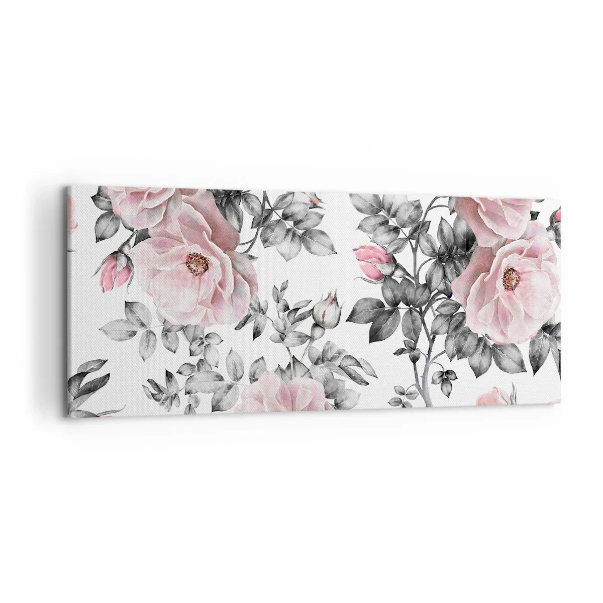 Canvas picture - Getting Lost in Rose Flowers - 120x50 cm