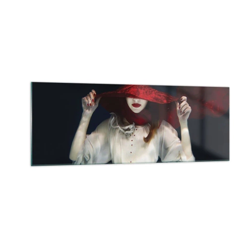 Glass picture - Mysterious Woman - 140x50 cm