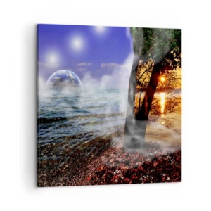 Canvas picture - Surrealistic Landscape - Unity of Nature - 50x50 cm