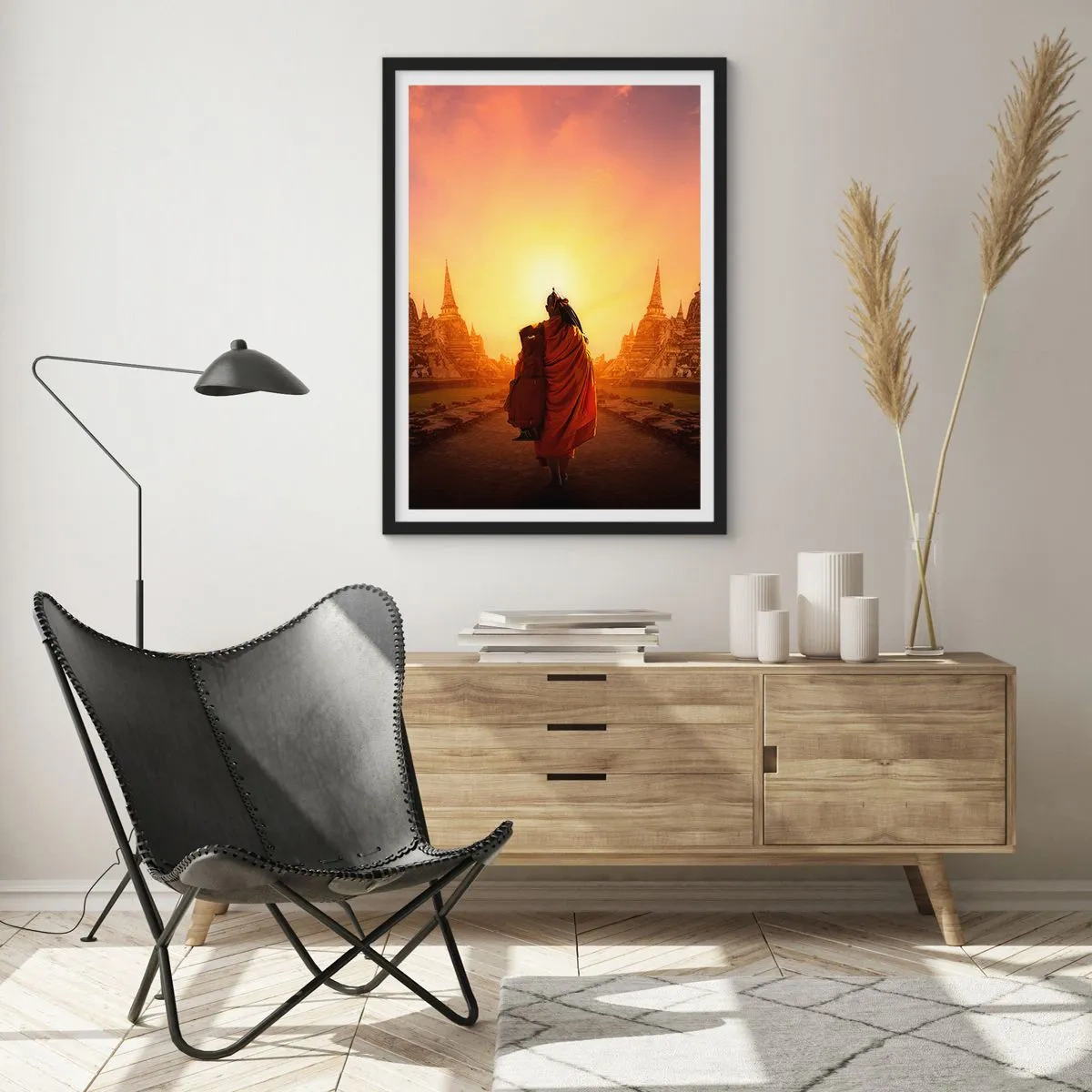 Poster in black frame - In Peace through Eternity - 40x50 cm