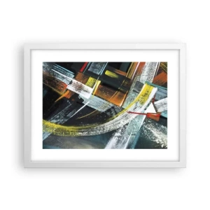 Poster in white frmae - Energy of Movement - 40x30 cm